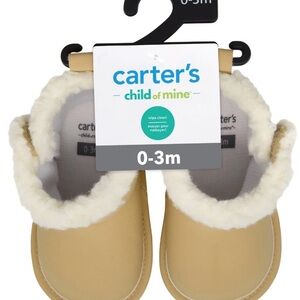 Carter's Child of Mine Tan Baby Shoes